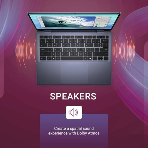 Dell Inspiron 5440 Laptop, i5-1334U Processor, 16GB DDR5 + 1TB SSD, 14" FHD+AG NonTouch 250nits WVA Display w/Comfortview Support, Backlit KB + FPR, Win11 + MSO'21 + 15 Month McAfee, Ice Blue, 1.54kg - Image 5