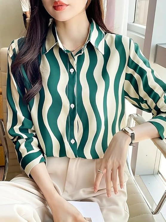 GRECIILOOKS Shirt for Women Stylish | Long Shirt for Women | Oversized Shirt for Women | Women Shirt | Woman TOP - Image 3