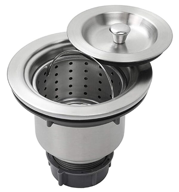 JOKSEEN 304 Grade Single Bowl Stainless Steel Handmade Kitchen Sink (Square Coupling),12 Cm