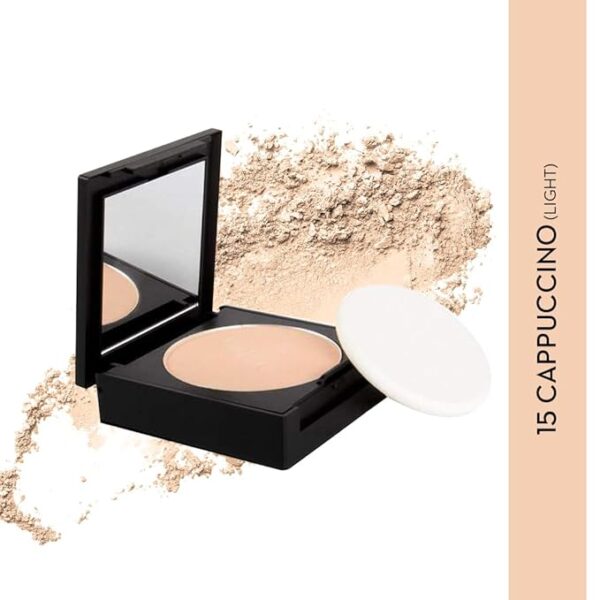 SUGAR Cosmetics Dream Cover Matte Compact Powder With SPF 15 & Vitamin E | Pressed Setting Powder | Blurs Pores | 6gm - 15 Cappuccino - Image 2