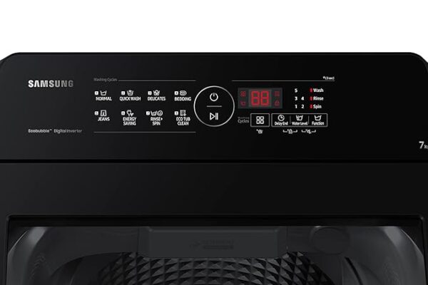 Samsung 7 Kg Inverter Ecobubble 5 Star Fully Automatic Top Load Washing Machine (WA70BG4441BYTL,Lavender Gray) - Image 5