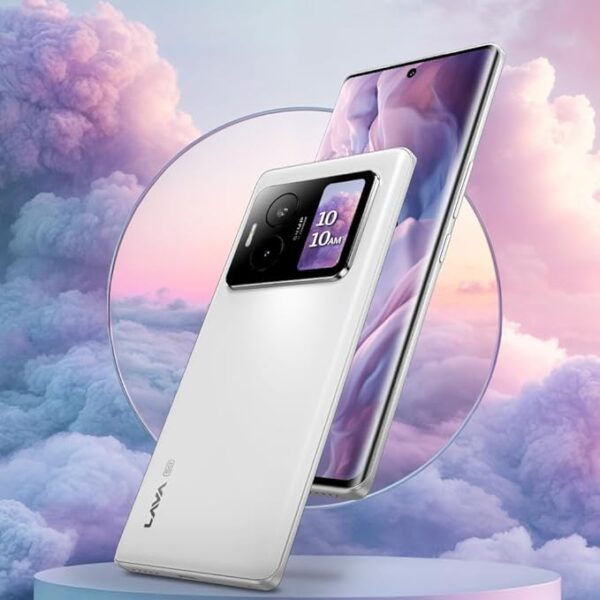 Lava Blaze Duo 5G (Artic White, 6GB RAM, 128GB Storage) |Segment's First Secondary Screen|120 Hz Curved Amoled Display | 64 MP Camera (Sony Sensor) | MediaTek Dimensity 7025 Processor - Image 2