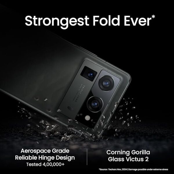 Tecno Phantom V Fold 2 (Karst Green, 12GB+512GB) | Strongest Fold Ever | Largest Battery in Fold Segment-5750mAh | Segment Largest Display | Rear-Triple 50MP Camera with OIS, Wi-Fi | 70W Fast Charger - Image 4
