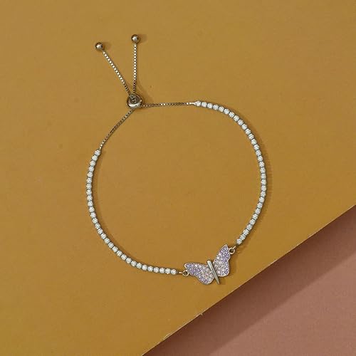 Ornate Jewels 925 Silver American Diamond Adjustable Bracelet for Women | Gifts for Womens and Girls| With Certificate of Authenticity and 925 Stamp | Life-time Warranty* - Image 3