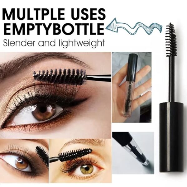 MAYCREATE® 10ml Plastic Empty Mascara Tube Wand Eyelash Cream Container Bottle for Castor Oil Brush Kit Combo with Funnels Mascara Eyeliner For Women - Image 2