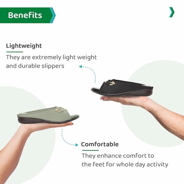 ORTHO JOY Fancy doctor slippers | Soft slipper for women | Comfortable footwear for women stylish - Image 3