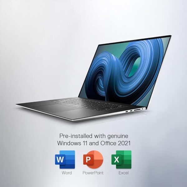 Dell XPS 9720 Laptop,Intel i9-12900HK, 32GB DDR4 & 1TB SSD,Win 11 + MSO'21, NVIDIA RTX 3060 (6GB GDDR6),17.0" (43.9Cms) UHD+ AR Infinity Edge Touch 500 nits,15 Month McAfee, Platinum Silver, 2.42Kgs - Image 5