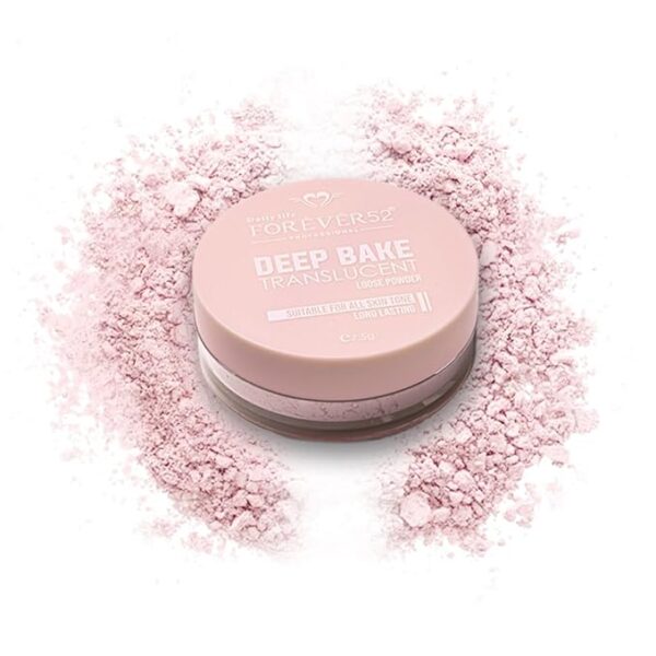 Forever52 Daily Life Deep Bake Translucent Matte Loose Powder For All Skin Type | Lightweight Makeup Setting Powder For Skin Type (Cherry Blossom, 7.5 G),Beige