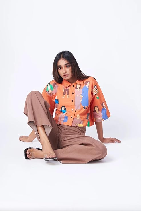Leriya Fashion Shirt for Women | Crop Shirt for Women | Oversized Shirt for Women - Image 4