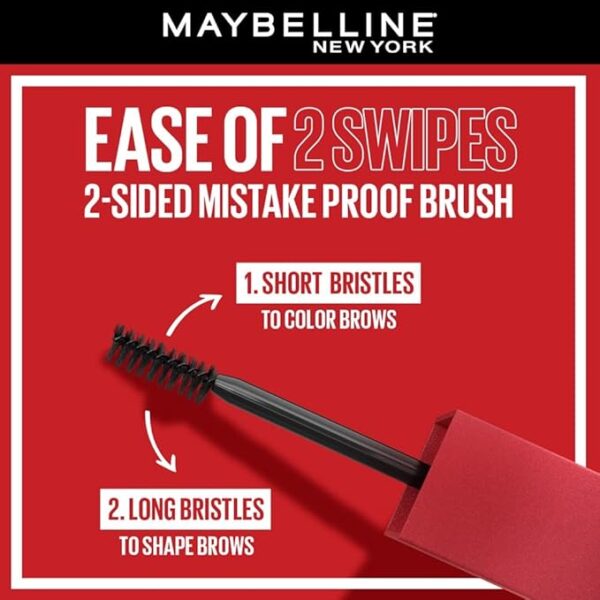 Maybelline New York Tattoo Brow 3 Day Styling Brow Gel - Warm Brown, Semi-permanent Tinted Eyebrow Gel, Water, smudge & Transfer-proof. Tattoo Brow 3 Day Styling Brow Gel Last Up To 3 Days | 6ml - Image 3
