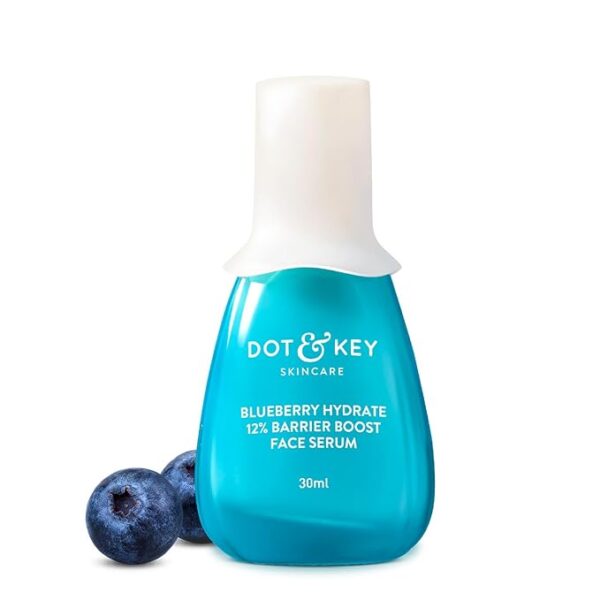 Dot & Key Blueberry Hydrate 12% Barrier Boost Serum with 7 Ceramides | Niacinamide & Hyaluronic Acid, Reduces Dark Spots, Brightens Skin, Provides Intense Hydration & Repairs Skin Barrier | 30ml