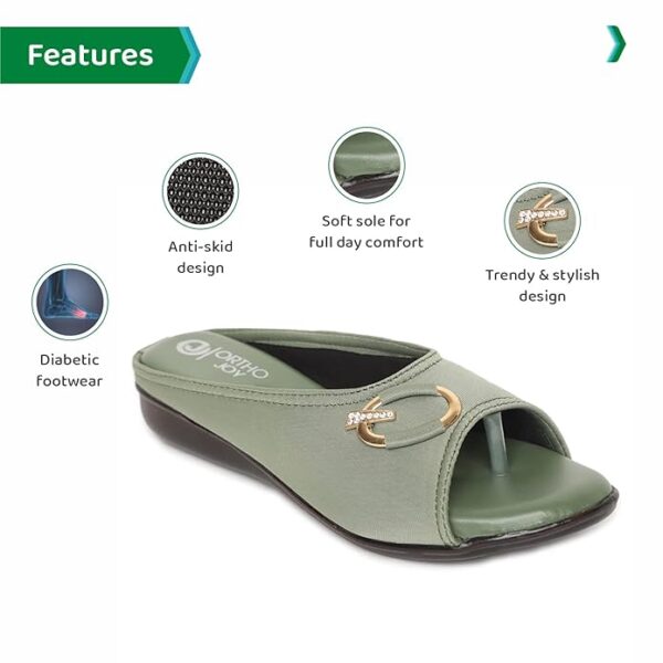ORTHO JOY Fancy doctor slippers | Soft slipper for women | Comfortable footwear for women stylish - Image 2