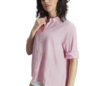 High Star Women's Oversized Fit Shirt (HSWSHS2423_MC2_Multicolor_2