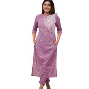 FABNEX Kurta Set for Women | Women Embroidered Kurta Set | Women Kurta Sets Kurtis | Women Kurta Pant Set (K-34-38)