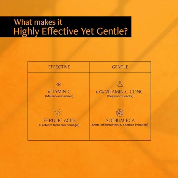LAKMÉ Vit C Brillance Serum 10% Complex 15aDeconstruct 10% Non-Irritating Vitamin C Face Serum For Glowing Skin|10% Vitamin C + 0.5% Ferulic Acid|Water Based Serum|Highly Stable Vitamin C Face Serum For Women And Men|Beginner Friendly|30 MlMl (Copy) - Image 2