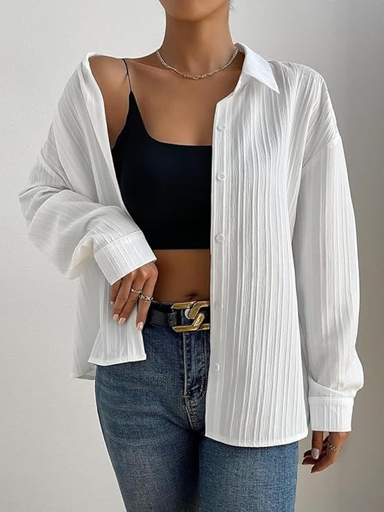 GRECIILOOKS Shirt for Women | Women Shirt | Long Shirt for Women | Shirt Tops for Women | Oversized Shirt for Women - Image 6