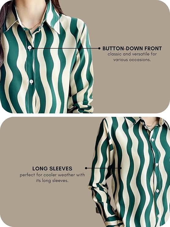 GRECIILOOKS Shirt for Women Stylish | Long Shirt for Women | Oversized Shirt for Women | Women Shirt | Woman TOP - Image 4