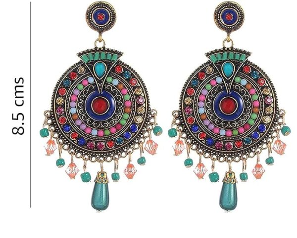 YouBella Jewellery Bohemian Multi-Color Earrings for Girls and Women - Image 5