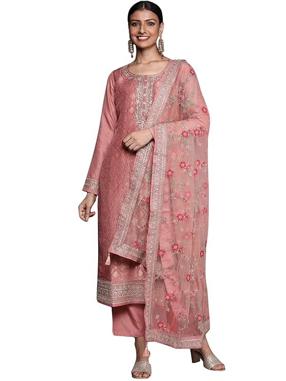 Libas Women's Silk Blend Kurta Sets