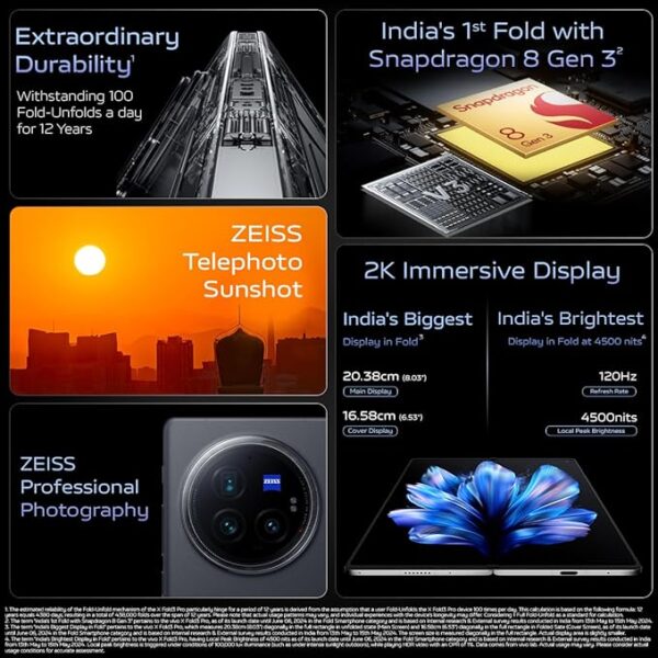 vivo X Fold3 Pro 5G (Celestial Black, 16GB RAM, 512GB Storage) with No Cost EMI/Additional Exchange Offers - Image 6