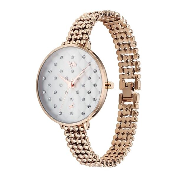 Fastrack Vyb Iconique Quartz Analog White Dial Watch for Women - Image 3