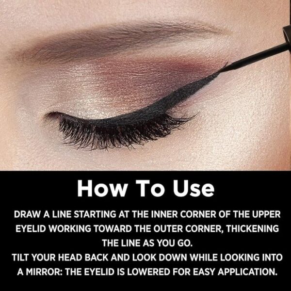 Colorbar Infinite 24 Hours Eyeliner, Black 001, 2.5ml | non-transfer, sweat proof formula | Lasts upto 24 hours - Image 4