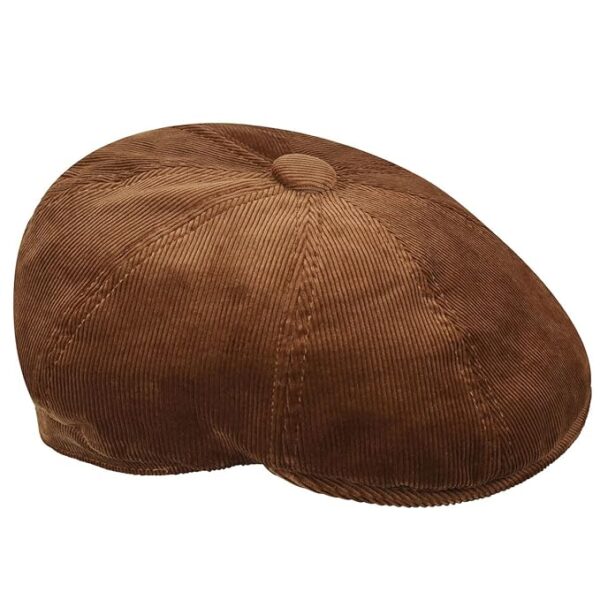 Kangol Men's Cord Hawker Flat Newsboy Cap Hat, Wood, Large - Image 2