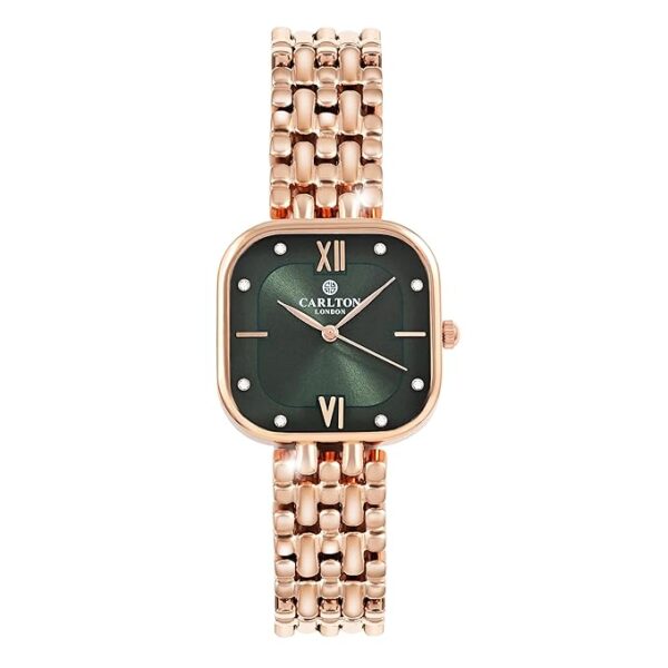 Carlton London Premium Stainless Steel Analogue Watch Gift Set for Women | Watch + Bracelet | Luxury Gifting for Her | Gift for Birthday Anniversary | Water Resistant - Image 4