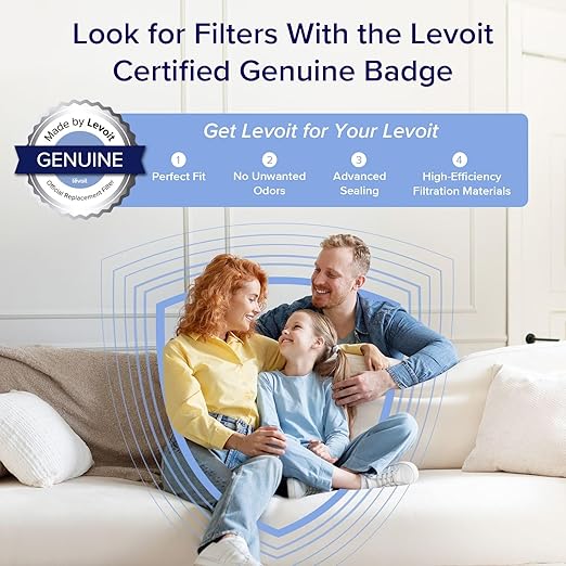 LEVOIT Air Purifiers for Home Large Room Bedroom Up to 1110 Ft² with Air Quality and Light Sensors, Smart WiFi, Washable Filters, HEPA Filter Captures Pet Hair, Allergies, Dust, Smoke, Vital 100S - Image 6