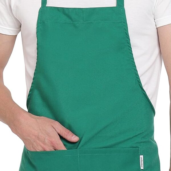 uniformer Apron for Men and Women | Durable & Stylish for Kitchen, Restaurant, Cafes | Ideal for Chefs, Bakers & Home Cooks | Easy to Clean | Unisex Design - Image 3