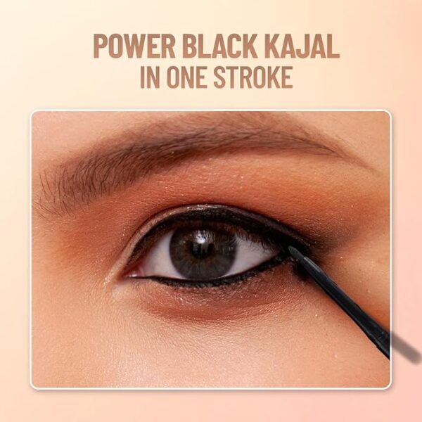 Swiss Beauty You & Eye Power Black Kajal | Waterproof & Smudge-Proof | 24 Hour Stay | Matte Finish Black Kajal | 0.30gm - Image 4