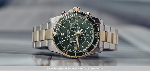 Victorinox Maverick Analogue Men's Stainless Steel Watch(Green Dial Mens Standard Colored Strap)-241693 - Image 2
