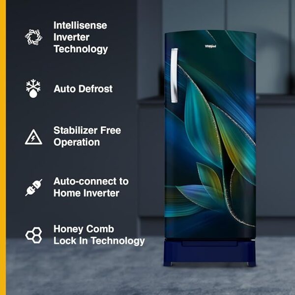 Whirlpool 236 L 5 Star Frost Free Inverter Direct-Cool Single Door Refrigerator (Auto Defrost, 5 Star Rated, 260 IMPRO PLUS ROY 5S INV BLUE BREEZE-Z) - Image 3