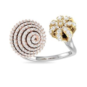 PC Jeweller The Refina 18KT Yellow Gold & Diamond Rings
