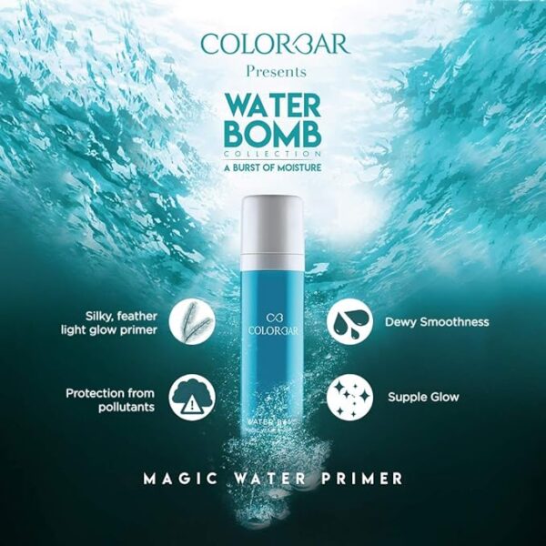 Colorbar Magic Water Primer, Clear, 30 ml | Feather-light glow primer |Ddelivers instant hydration | Protection from pollutants - Image 4