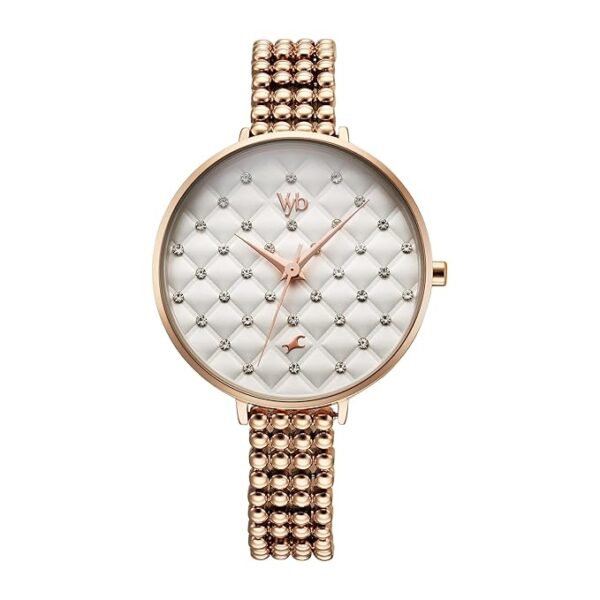 Fastrack Vyb Iconique Quartz Analog White Dial Watch for Women