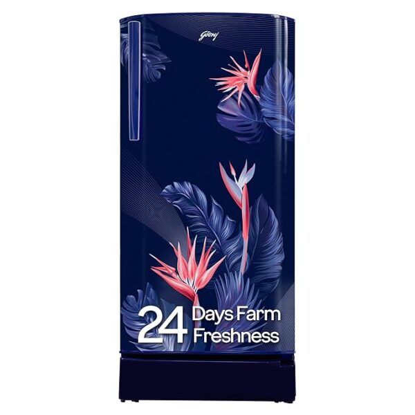Godrej 234 L 3 Star 24 Advanced Capillary Technology Direct Cool Single Door Door Refrigerator With Base Drawer (RD EDGEPRO 240C TDF MN WN, Marine Wine)