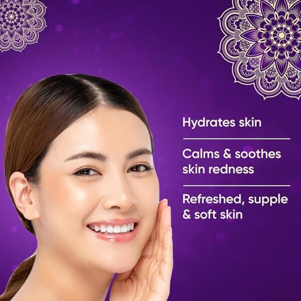 Rania Rose water| Alcohol free toner| Boosts skin hydration| Calms & soothes skin|Vit C,24K Gold, Licorice extracts|Niacinamide, Honey, Glutathione|100% Halal| Refines, lifts & softs skin, 100ml - Image 4