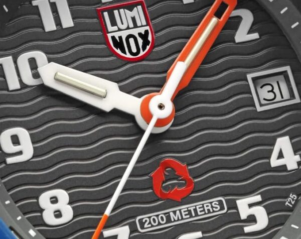 Luminox Synthetic Sea Date Quartz Dial Color Grey Analogue Watch For Men - Xs.8902.Eco, Gray Band - Image 3