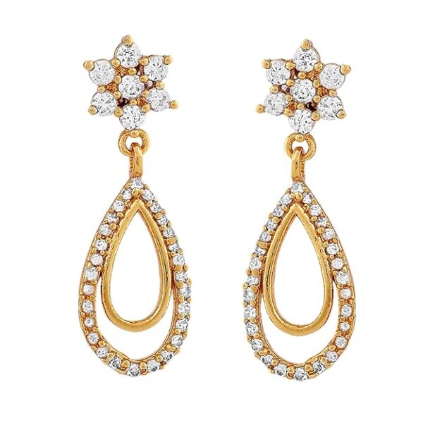Estele Jewellery Sets for Women Gold Plated Bridal Necklace Jewellery Set with Earrings - Image 6