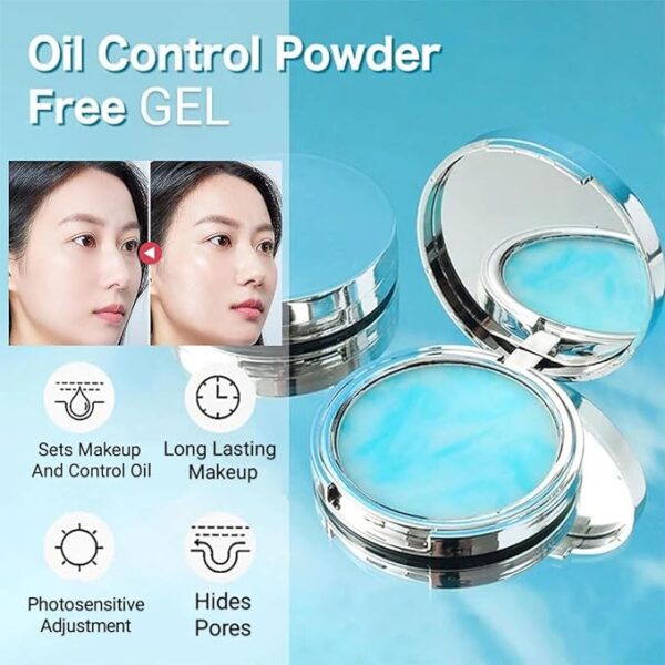 CANDYBELLA Oil Control Gel Compact Powder for Women - Mattifying Formula for Long-lasting Shine Control, Poreless Skin - Best Oil Control Makeup for Oily Skin, Minimize Pores, and Achieve a Matte Finish - Image 3