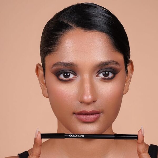 Colorbar Just Smoky Kajal, Just Black, 1.2g | Waterproof & Smudge proof | Soft & Velvety texture | Long lasting Kajal - Image 3