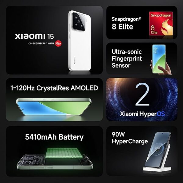 Xiaomi 15 (White, 12GB RAM, 512GB Storage) - Image 3