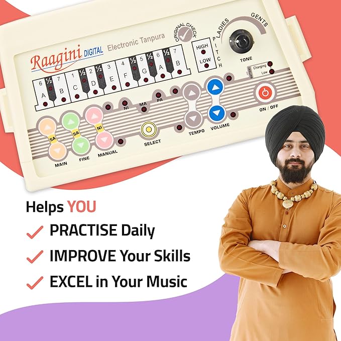 Sound Labs Raagini Digital, Electronic Tanpura By Sound Labs - Image 2