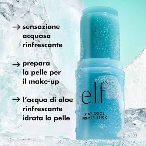 e.l.f. Stay Cool Primer Stick, Hydrating Gel Primer Preps Skin For Makeup, Imparts A Cooling Feel, Infused With Aloe Water, Vegan & Cruelty-Free - Image 4