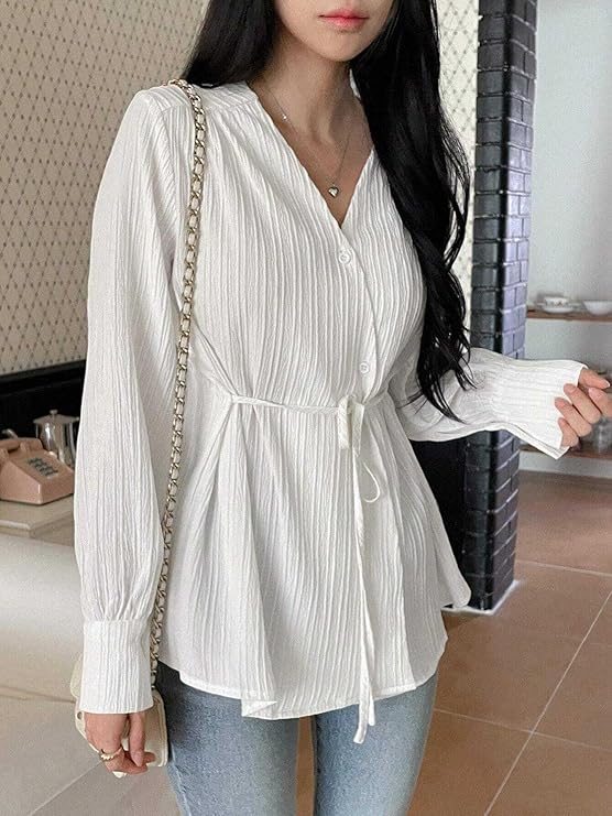 Leriya Fashion Solid Regular Fit Jeans Korean Trendy Western Tops for Women Stylish - Image 3