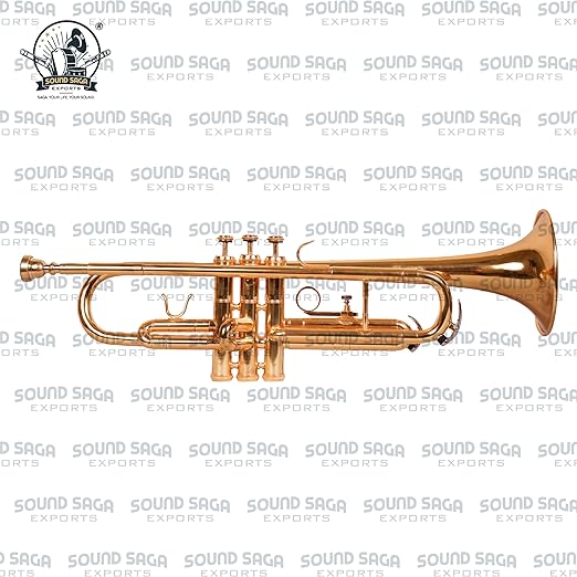 SOUND SAGA® Special Design Bb Trumpet for Marching Concert Band, Premium Sound Quality & Pitch, With All Accessories, Including Mouthpiece & Case. (GOLD) - Image 3