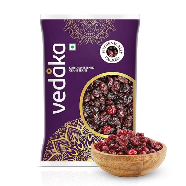 Vedaka Premium Whole Dried Cranberries, 1kg