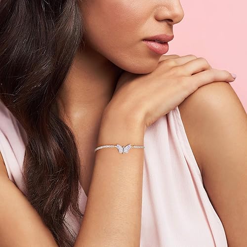 Ornate Jewels 925 Silver American Diamond Adjustable Bracelet for Women | Gifts for Womens and Girls| With Certificate of Authenticity and 925 Stamp | Life-time Warranty* - Image 5