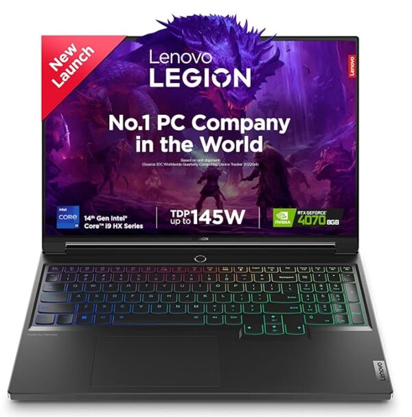 Lenovo Legion 7 Windows, Intel Core I9-14900Hx 16" (40.64Cm) 3.2K IPS 430Nits 165Hz Gaming Laptop (32GB/1Tb SSD/Win/Mso/Nvidia RTX 4070 8GB/Grey/2.2Kg), 83FD000XIN +GB700 Backpack - Image 3